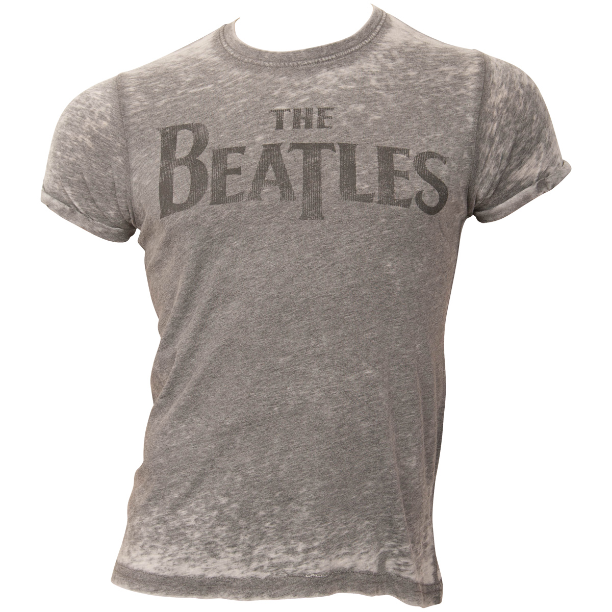 The Beatles - T-Shirt Drop T Logo - grau