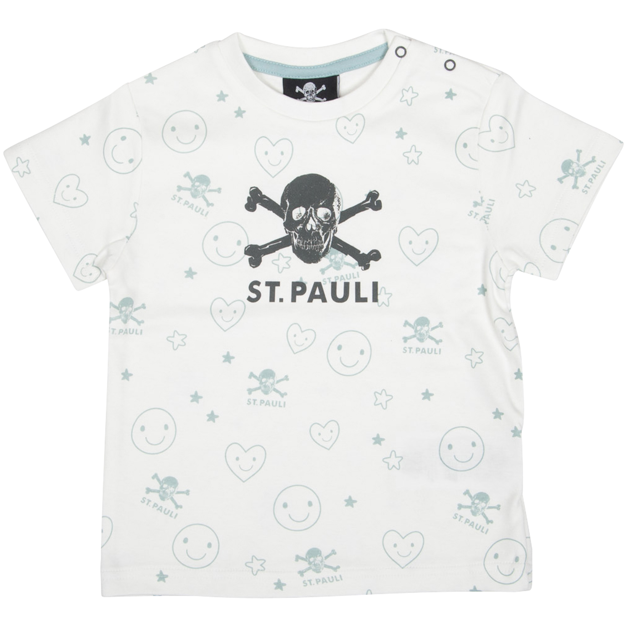 FC St. Pauli - Baby T-Shirt Totenkopf - weiß
