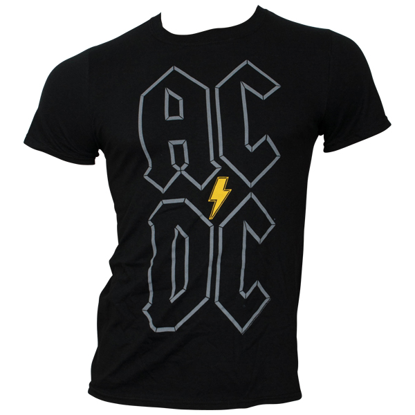 AC/DC - T-Shirt Stack Logo - schwarz