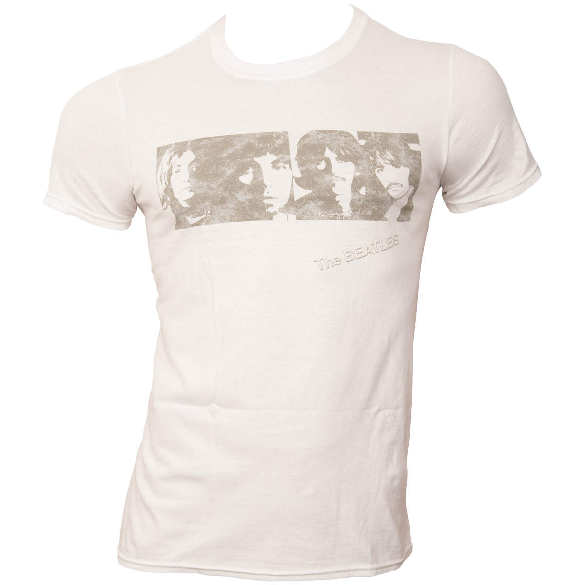 The Beatles - T-Shirt White Album Faces - weiß