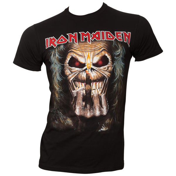 Iron Maiden - T-Shirt Eddie Candle Finger - schwarz