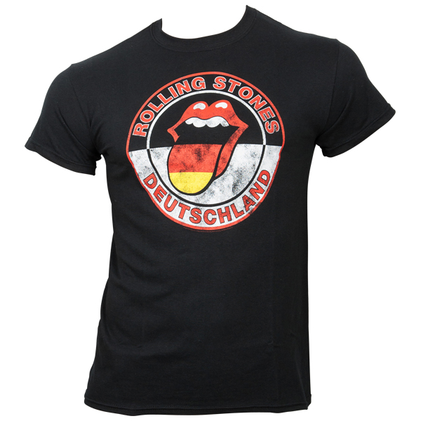 The Rolling Stones - T-Shirt Tongue Circle Germany - schwarz