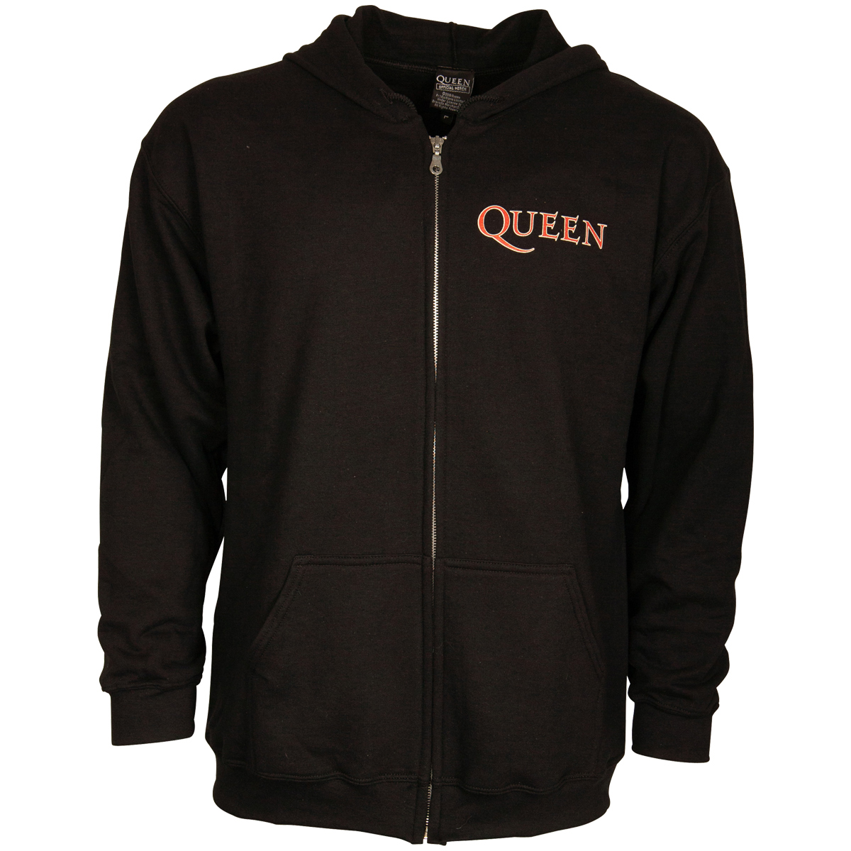 Queen - Hooded Zipper Classic Crest - black