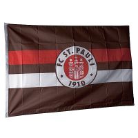 FC St. Pauli - Fahne Braun-Weiß-Rot 100x150 cm