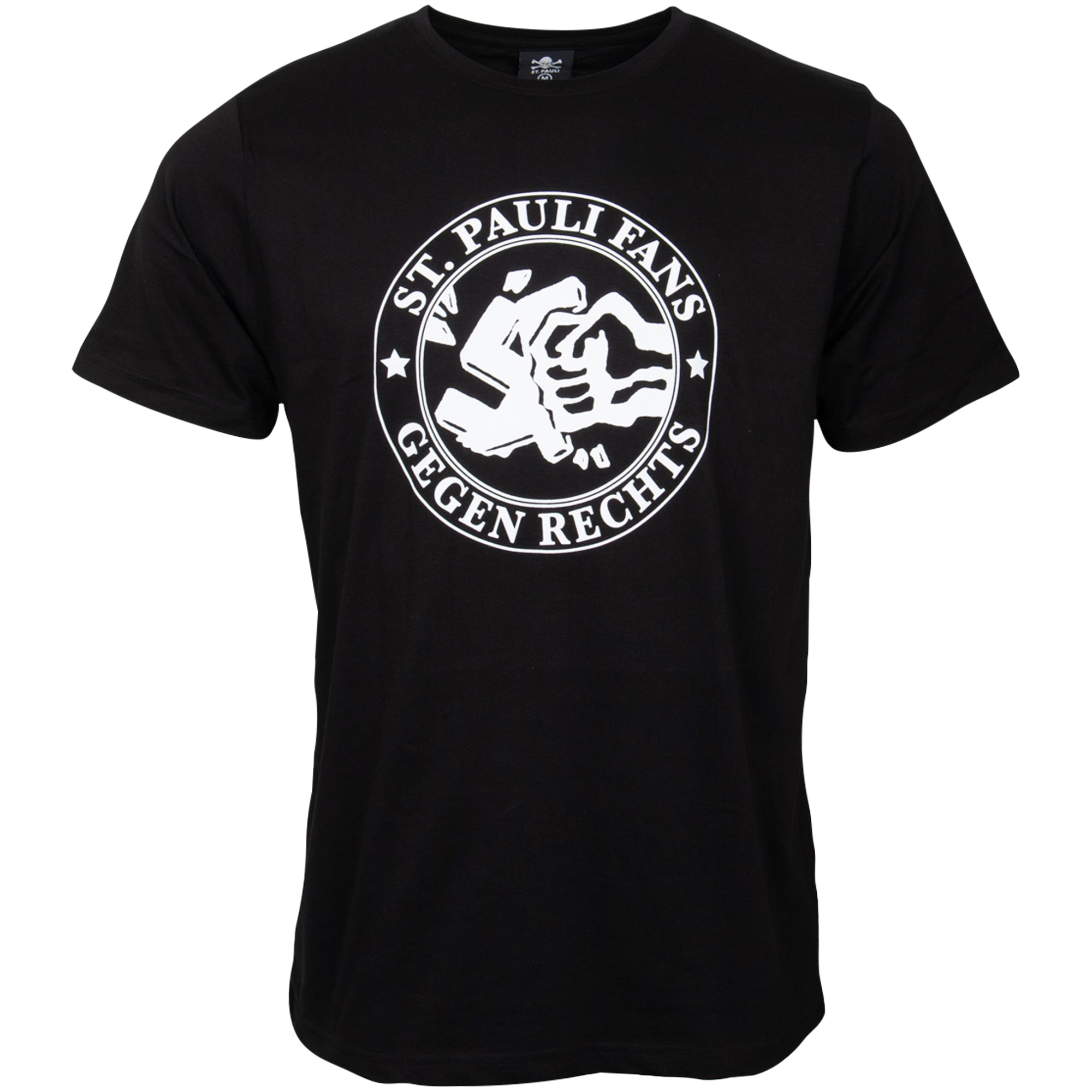 FC St. Pauli T-Shirt Gegen Rechts - schwarz