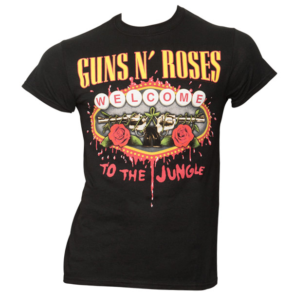 Guns N Roses - T-Shirt Welcome To The Jungle - schwarz