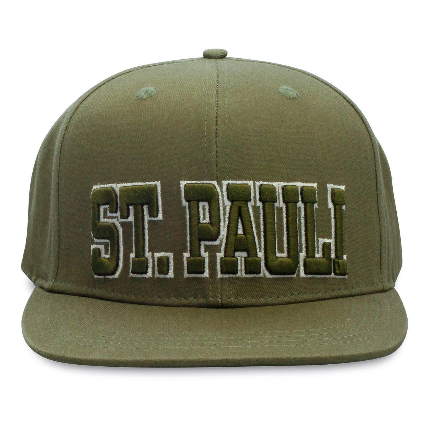 FC St. Pauli - Kappe Flatpeak ST. PAULI Schriftzug groß - oliv
