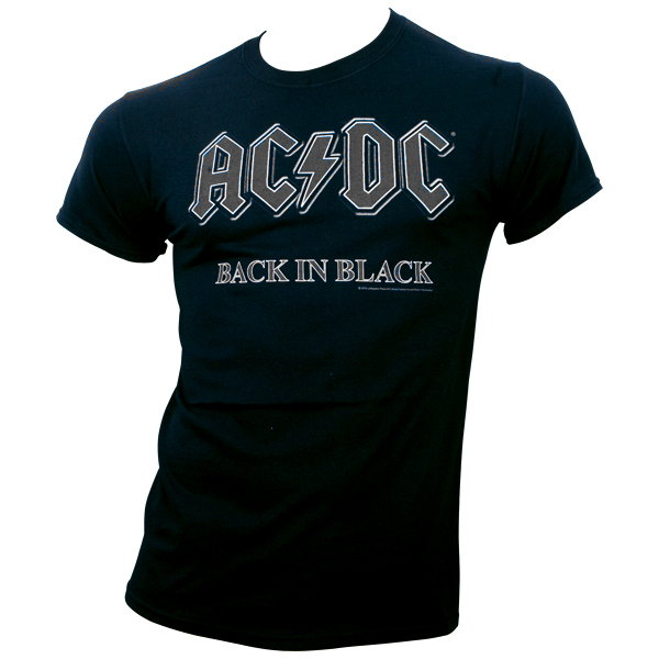 AC/DC - T-Shirt Back In Black - schwarz