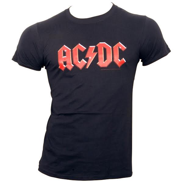 AC/DC - T-Shirt Red Logo - schwarz