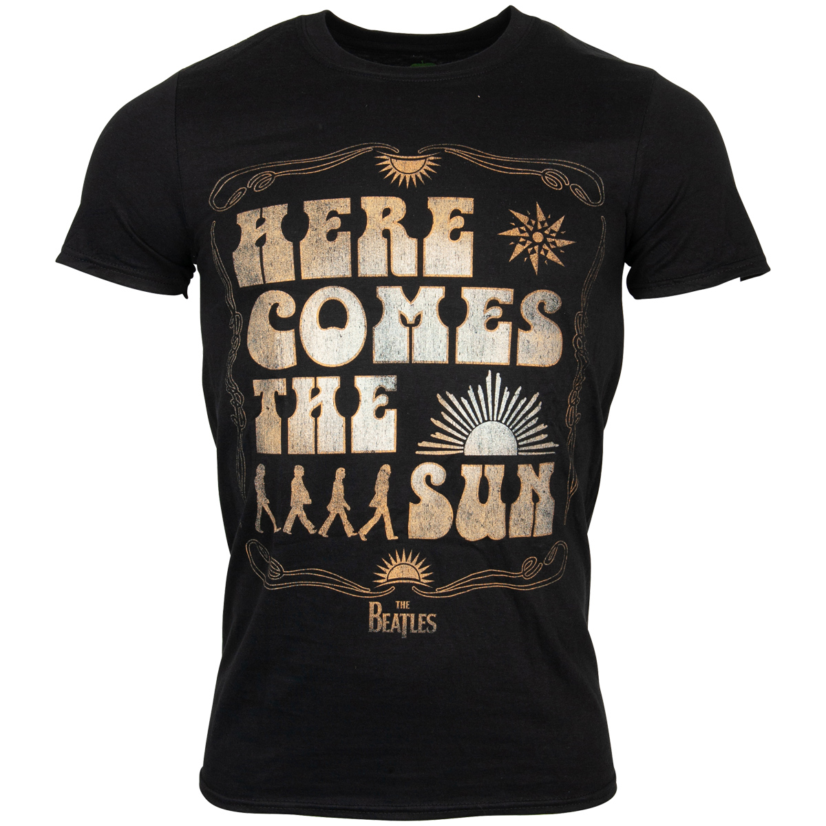 The Beatles - T-Shirt Here Comes The Sun - schwarz