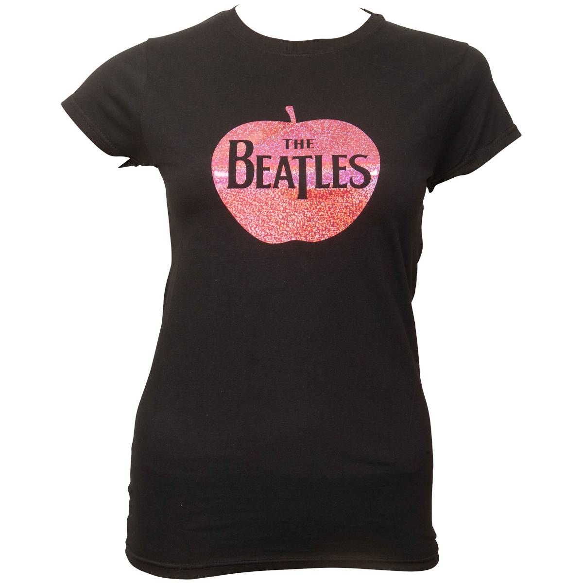The Beatles - Frauen T-Shirt Apple - schwarz