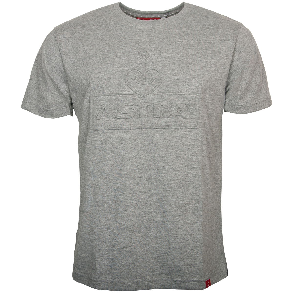 Astra - T-Shirt 3D Logo geprägt - grau