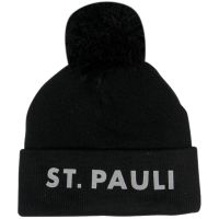 FC St. Pauli - Kinder Bommelmütze ST. PAULI Reflective - schwarz