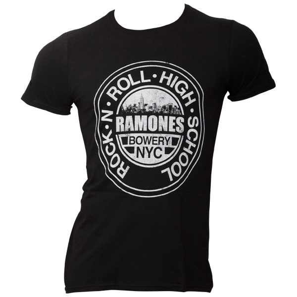 Ramones - T-Shirt Rock'n'Roll Bowery - schwarz
