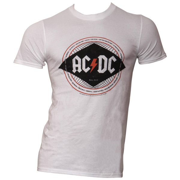 AC/DC - T-Shirt Diamond - weiß