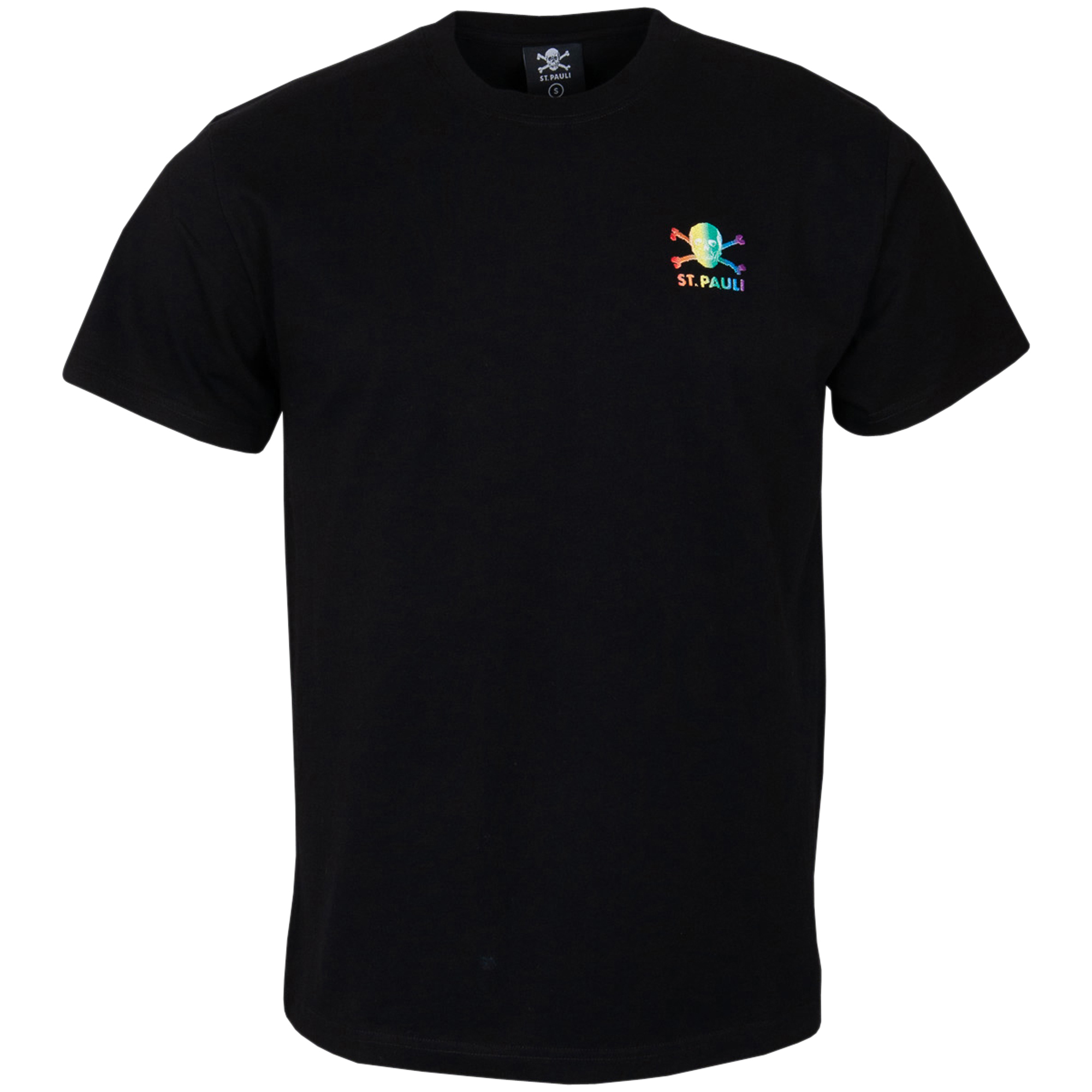 FC St. Pauli - T-Shirt Rainbow Sublimation Totenkopf - schwarz