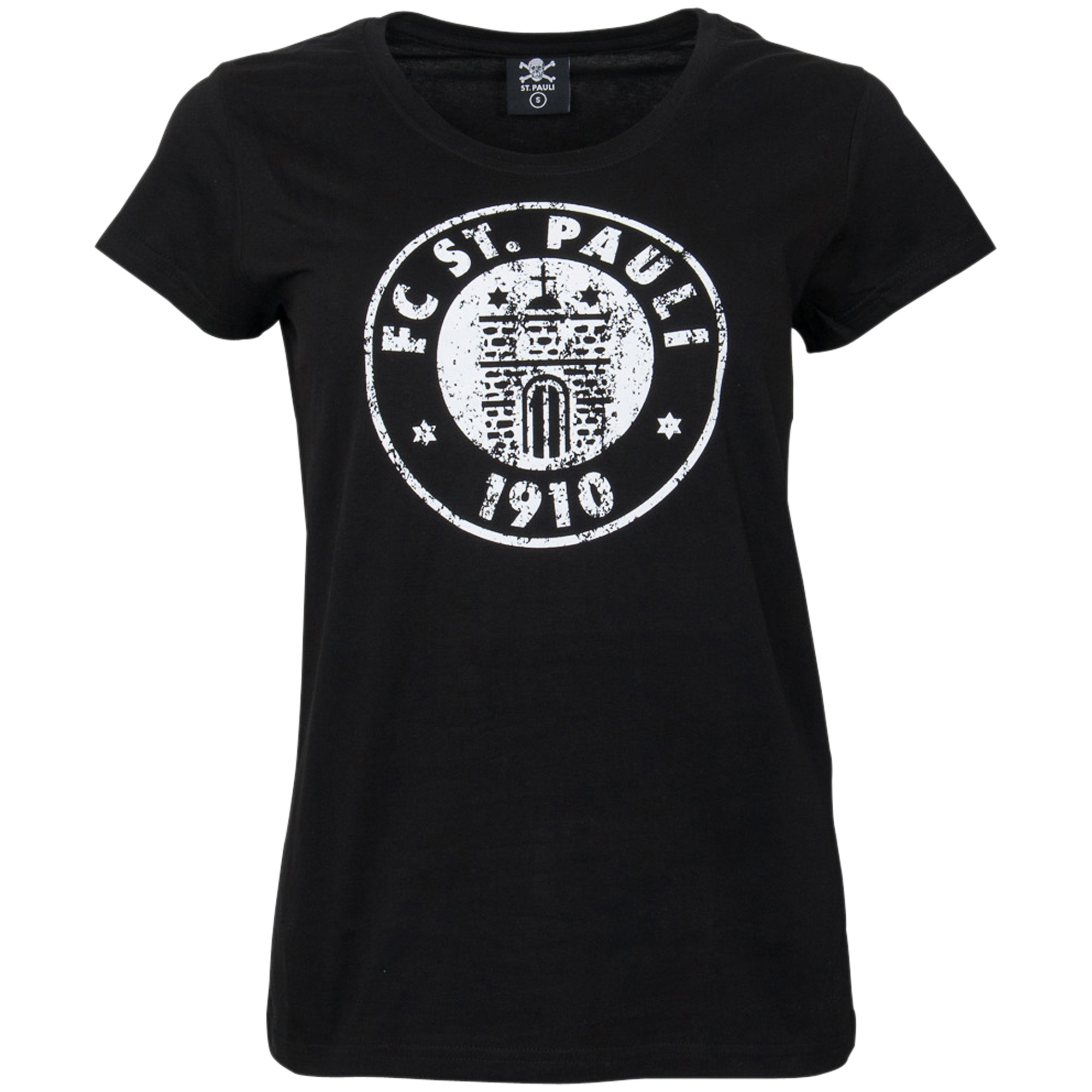 FC St. Pauli - Frauen T-Shirt Logo Schwarz-Weiß