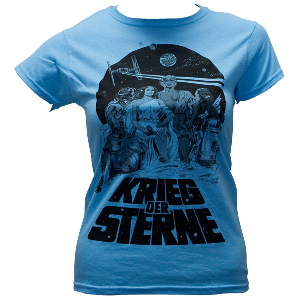 Star Wars - Frauen Shirt Krieg der Sterne - stone blau