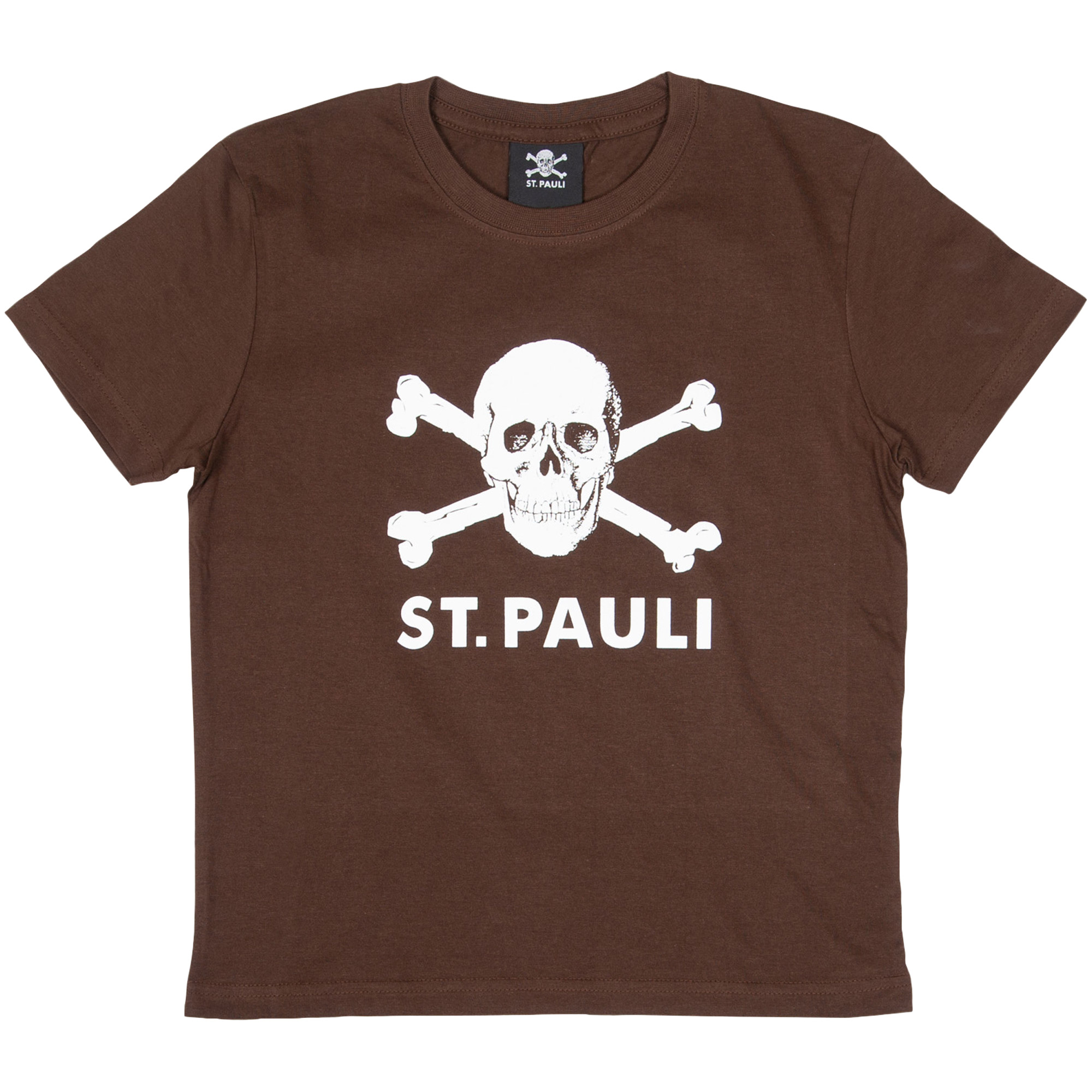 FC St. Pauli - Kinder T-Shirt Totenkopf - braun