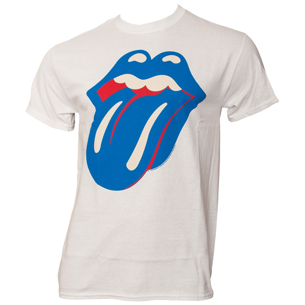 The Rolling Stones - T-Shirt Blue And Lonesome Tongue - weiß