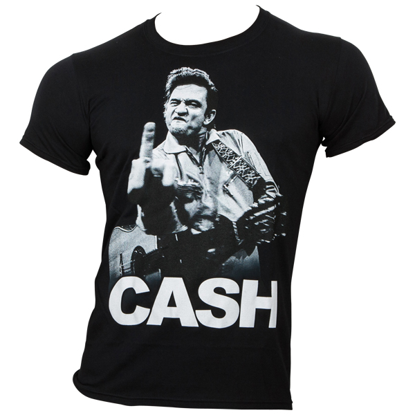 Johnny Cash - T-Shirt - Cash Finger - black