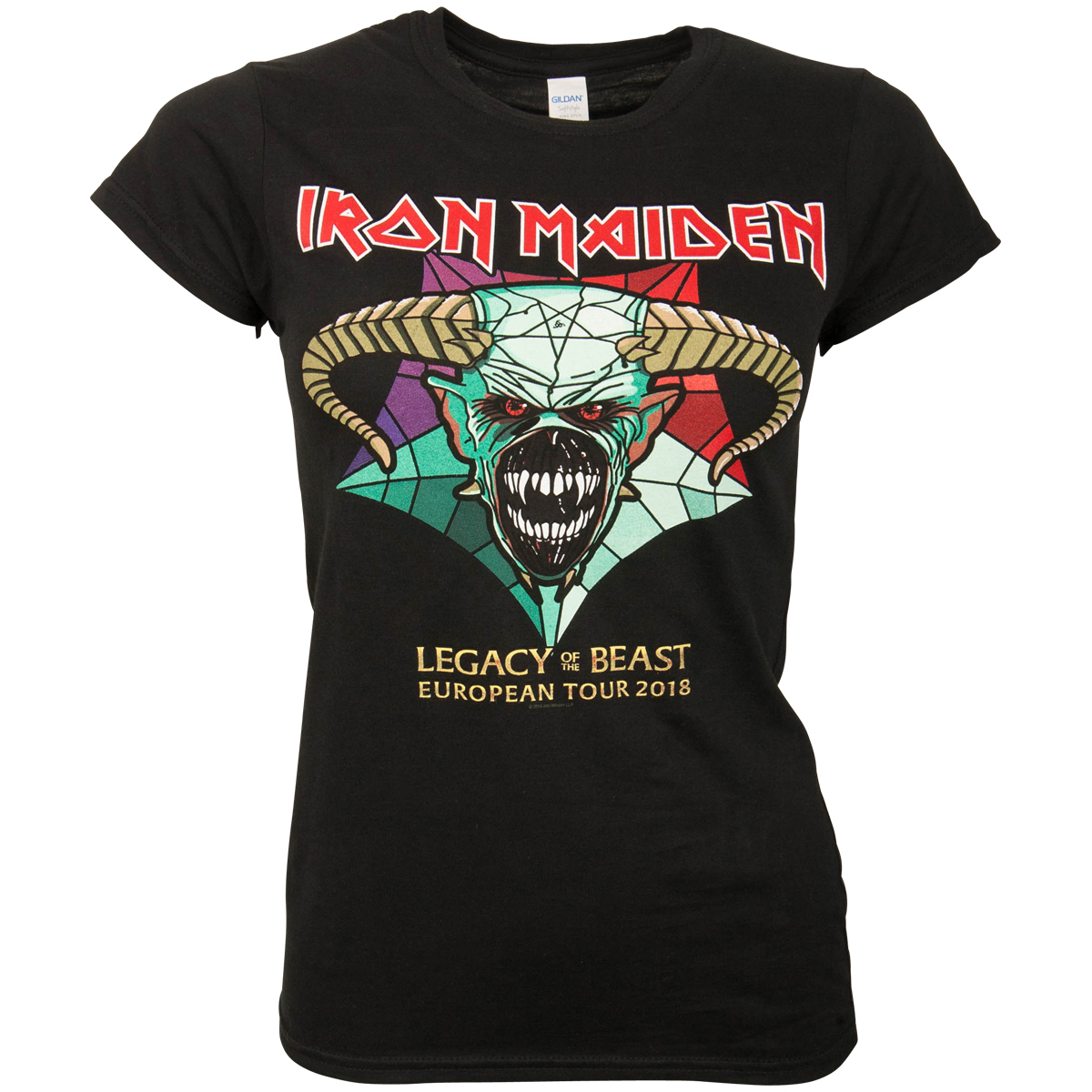 Iron Maiden - Damen T-Shirt Legacy Of The Beast Tour 18 - schwarz