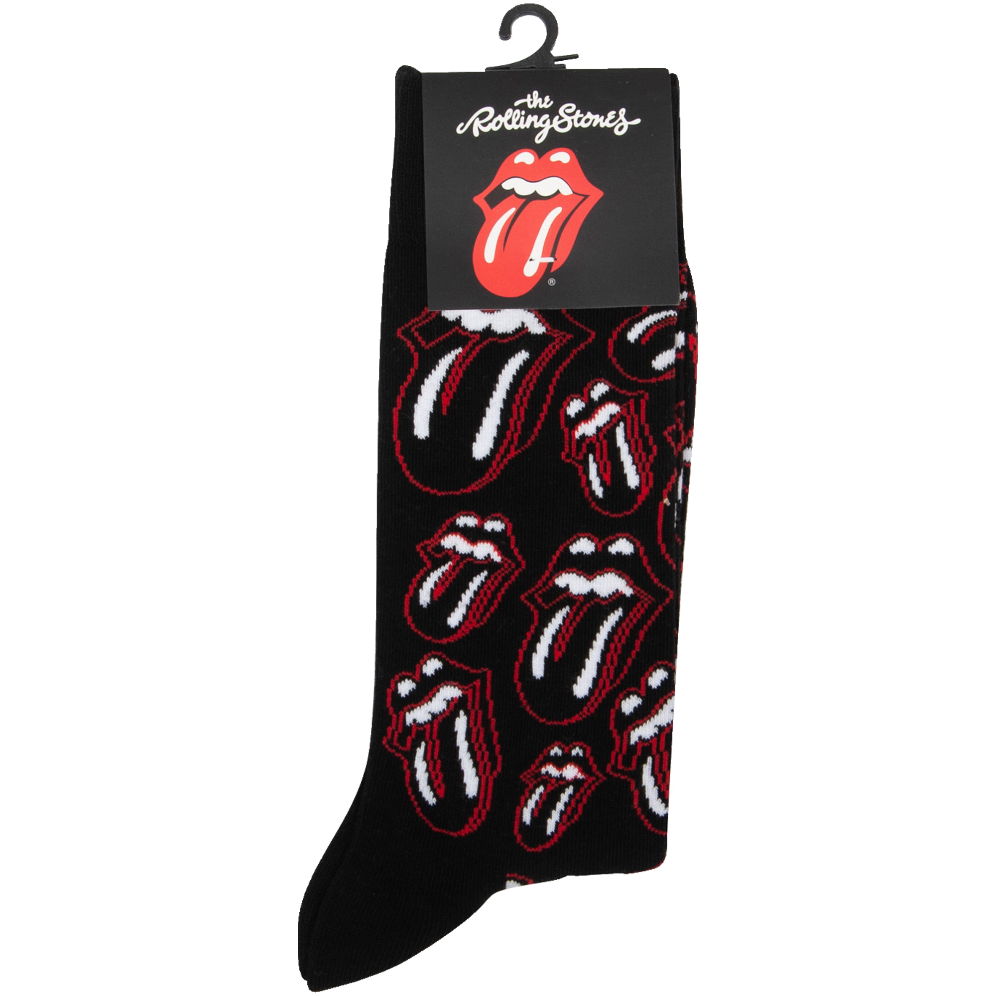 The Rolling Stones - Socken Outline Tongues - schwarz