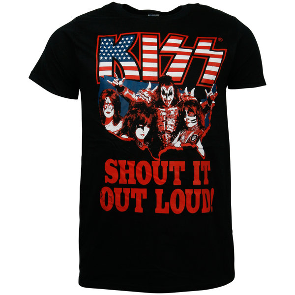 Kiss - T-Shirt Shout It Out Loud - schwarz