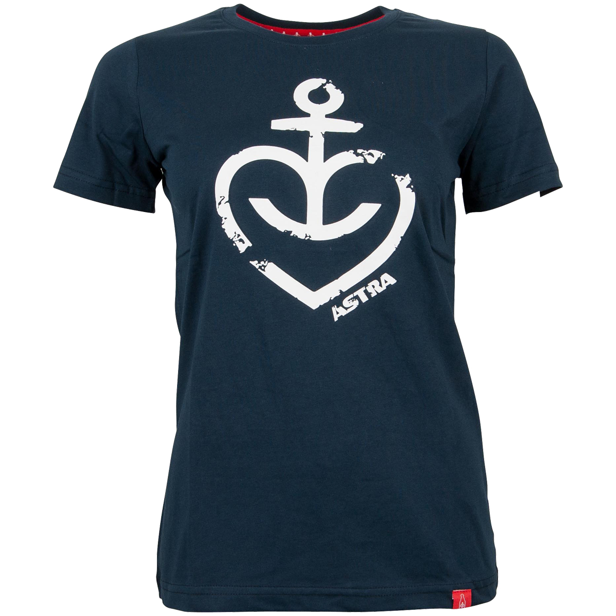 Astra - Damen T-Shirt Herzanker Navy Weiß - blau