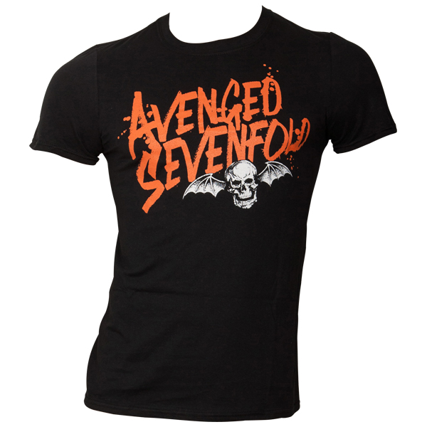 Avenged Sevenfold - T-Shirt Orange Splatter - schwarz