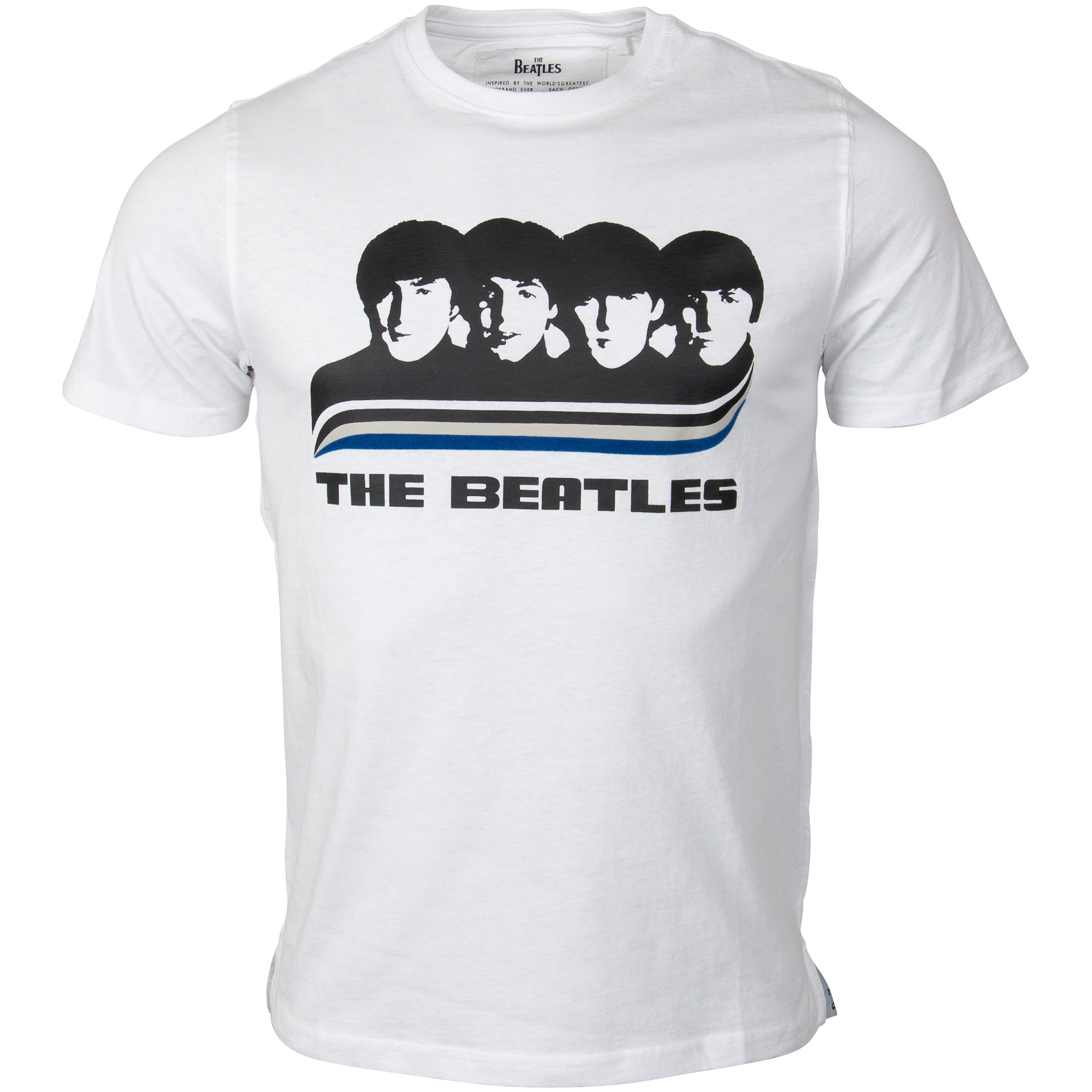 The Beatles - T-Shirt Rainbow - weiß
