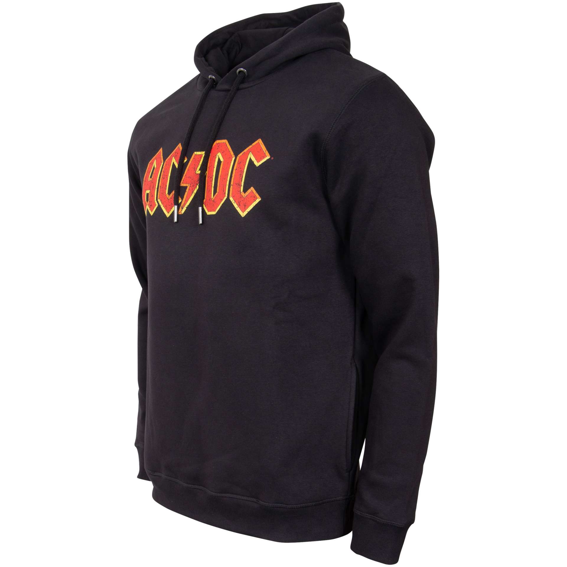 AC/DC Hoodie mit Logo Print in schwarz