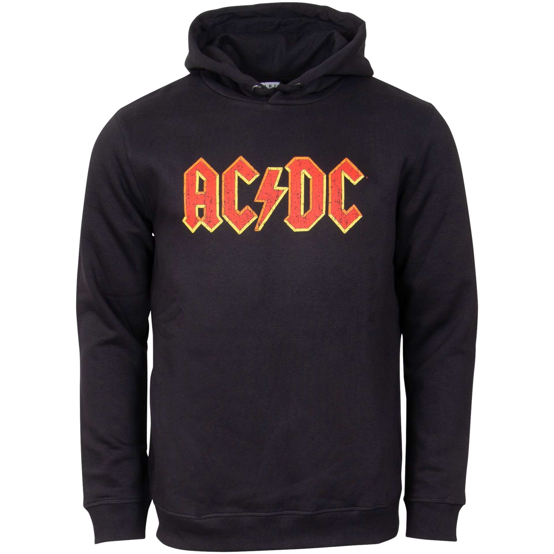 AC/DC Hoodie mit Logo Print in schwarz